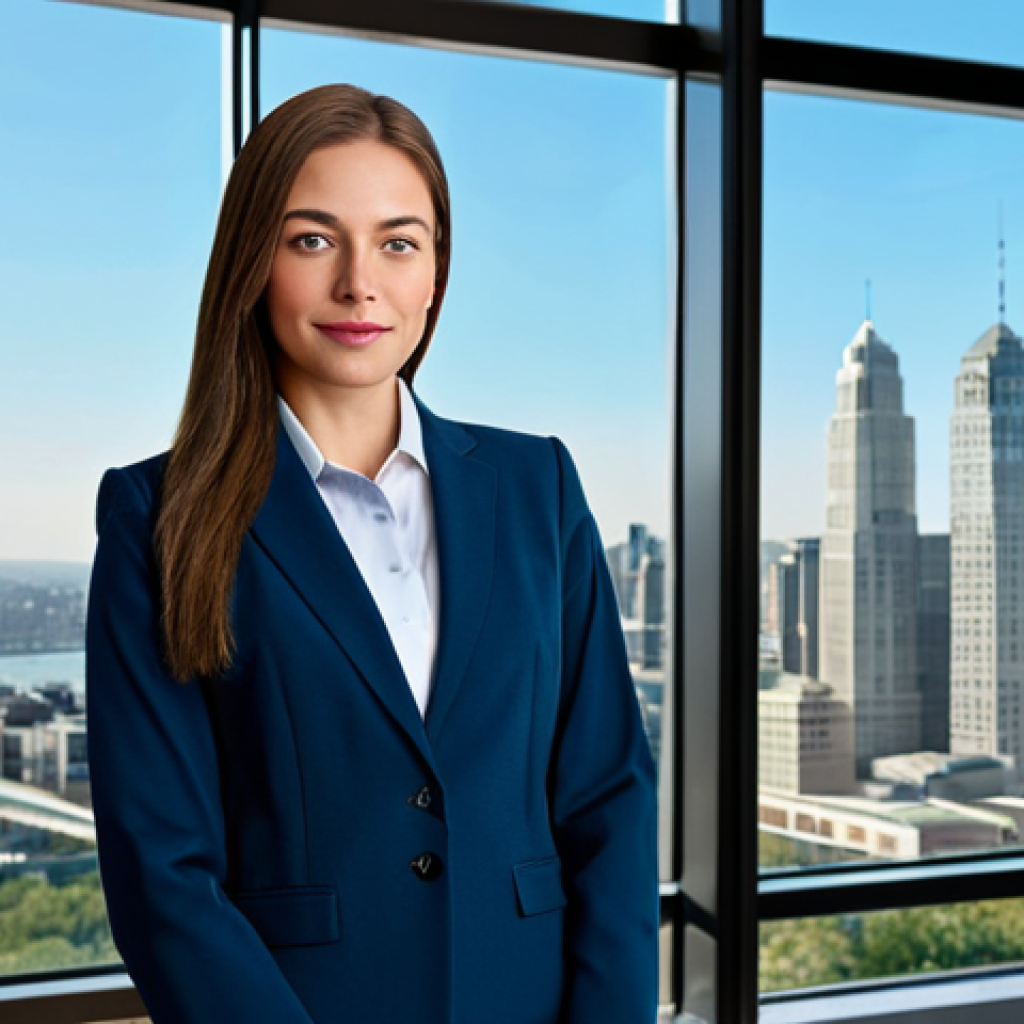 로봇 수술 시스템의 기술적 장단점 분석 - Business Professional**
"A professional businesswoman in a modest business suit, standing confident...