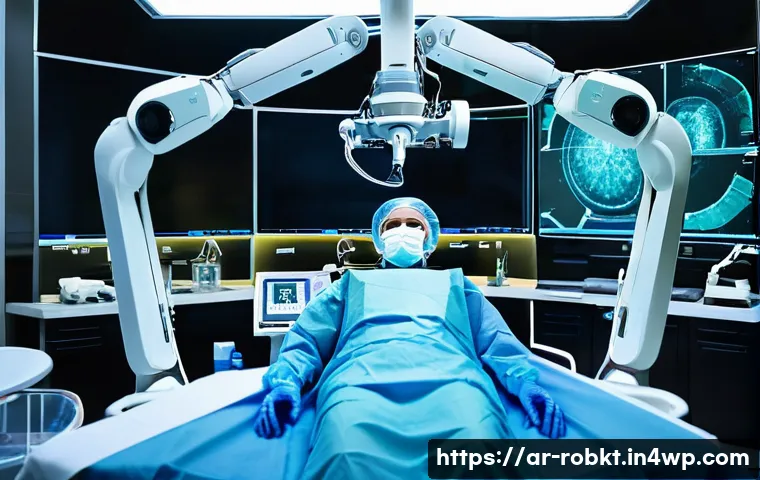 로봇 수술 시스템의 성공적인 운영을 위한 전략 - **Prompt 1: Robotic Surgery in a Modern Operating Room**
A highly skilled surgical team, compris...