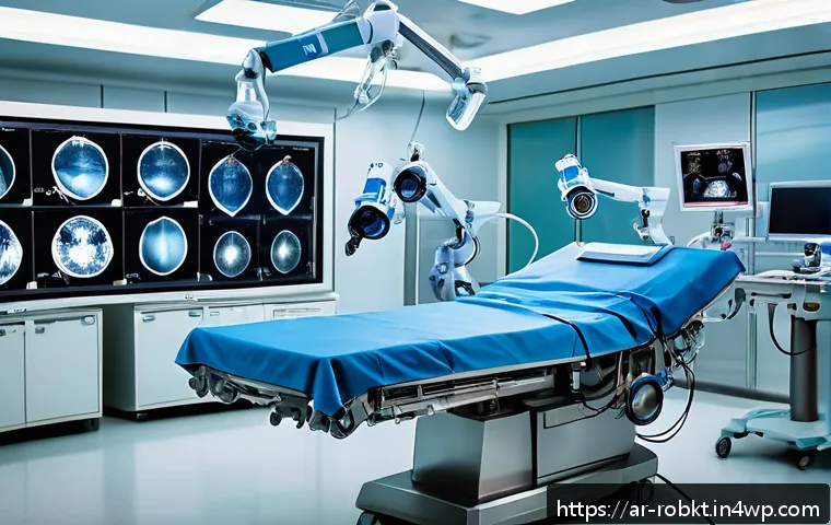 로봇 수술 시스템을 선택하는 이유 - A highly detailed, realistic scene inside a modern operating room in a Middle Eastern hospital, show...